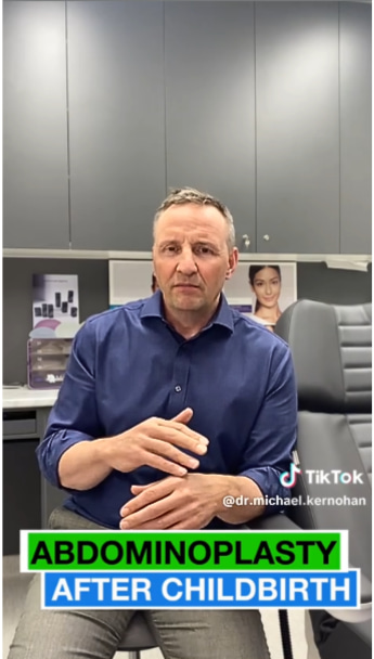 Abdominoplasty After Childbirth Image for Youtube Video - Dr Kernohan image
