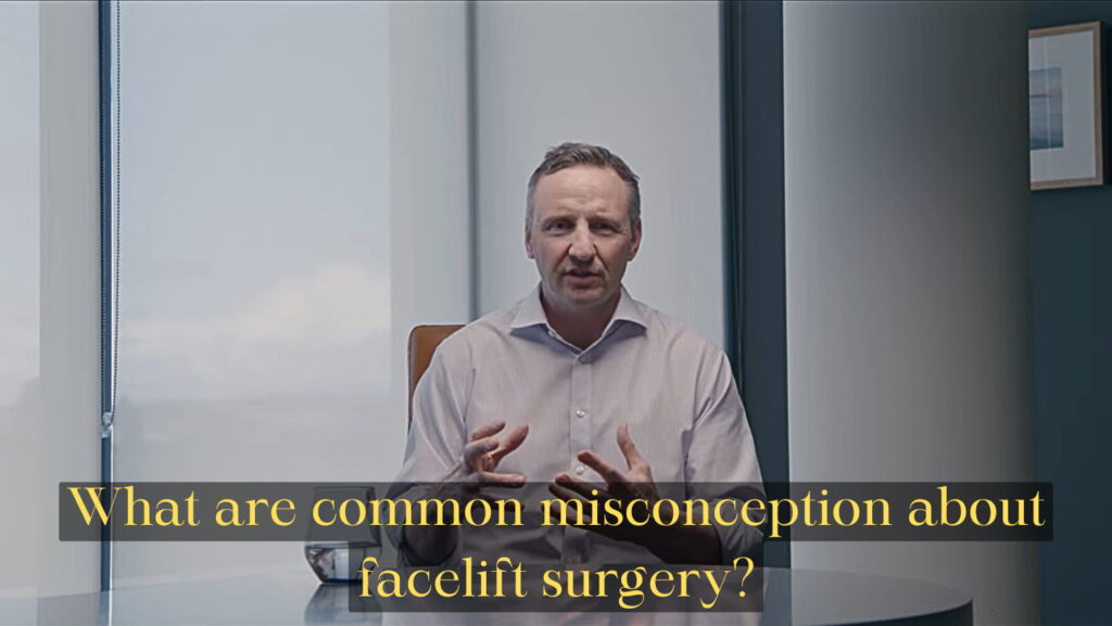 Misconception about facelift surgery Image for Youtube Video - Dr Kernohan image
