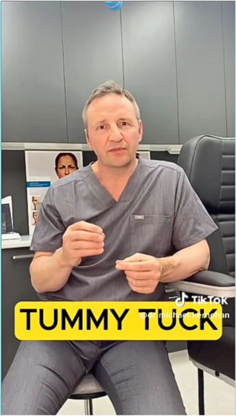 Tummy Tuck Image for Youtube Video - Dr Kernohan image