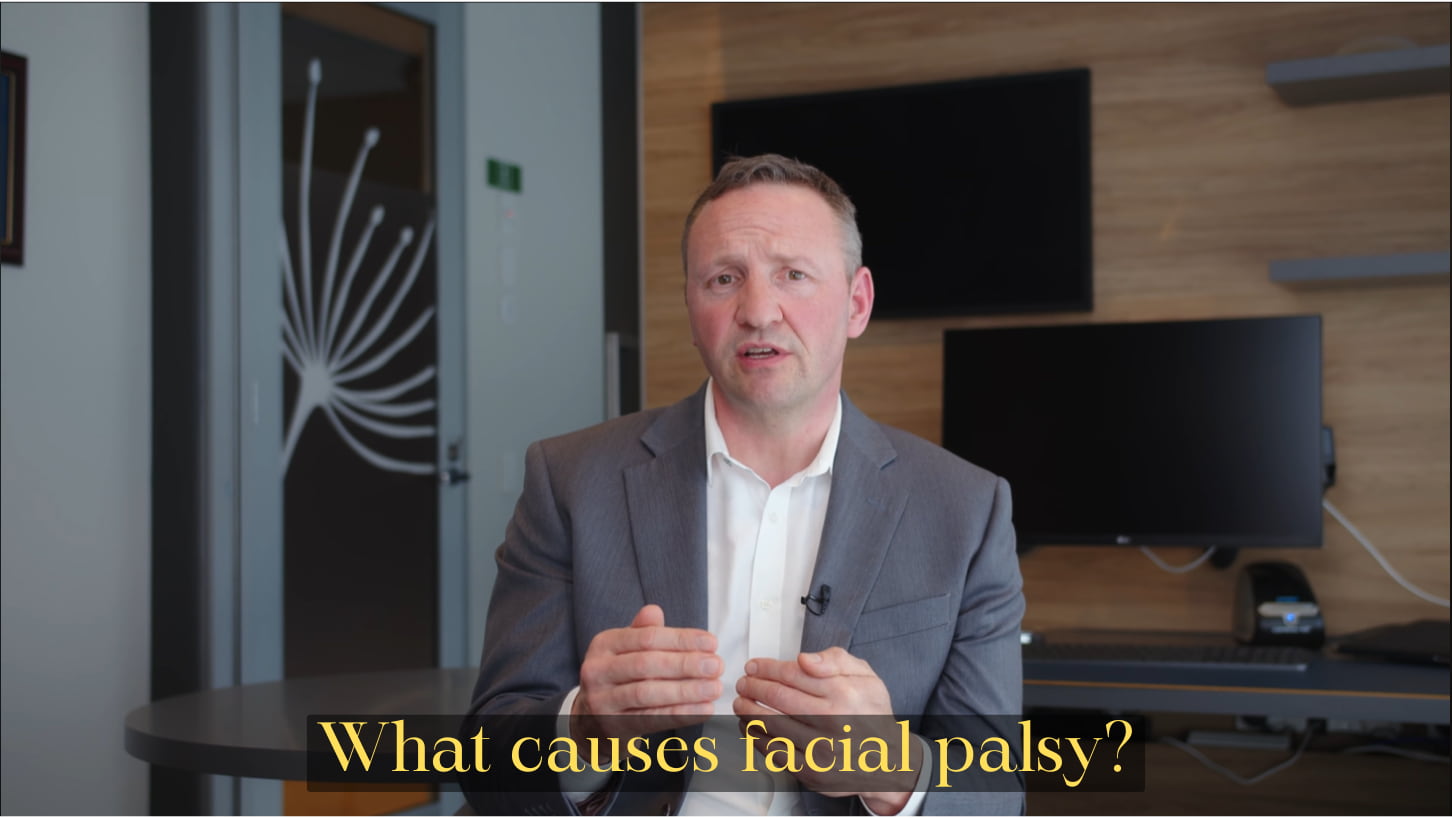 What causes facial palsy Image for Youtube Video - Dr Kernohan image