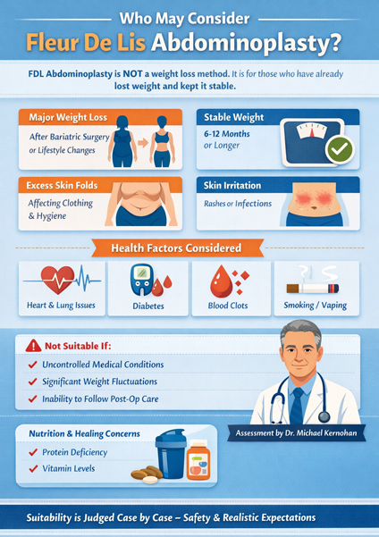 Fleur De Lis Abdominoplasty Surgery South West Sydney by Dr Michael Kernohan Infographics
