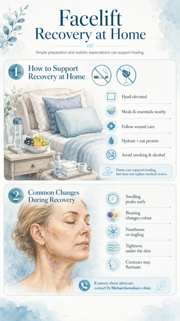 Facelift Recovery at Home