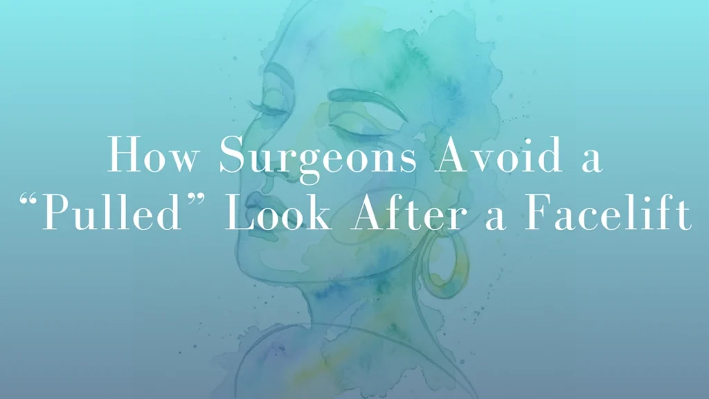 How Surgeons Avoid a Pulled Look After a Facelift by Dr Michael Kernohan