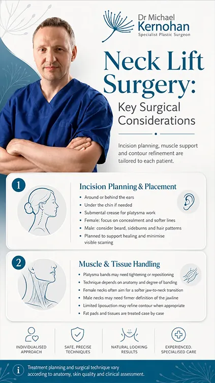 Neck Lift Surgery Key Surgical Considerations