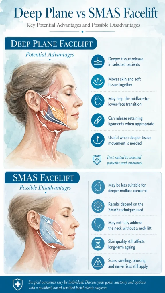 Deep Plane vs SMAS Facelift by Dr Michael Kernohan