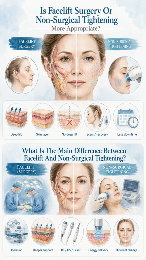 Is Facelift Surgery Or Non-Surgical Tightening