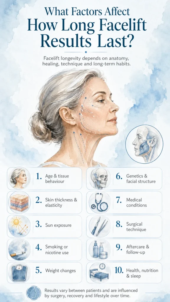 What Factors Affect How long facelift results last? | Neck lift vs Lowe Facelift