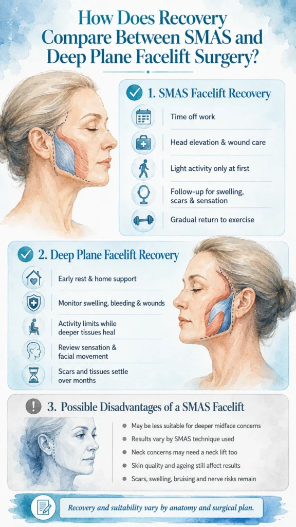 How Does Recovery Compare Between SMAS and Deep Plane Facelift Surgery by Dr Michael Kernohan