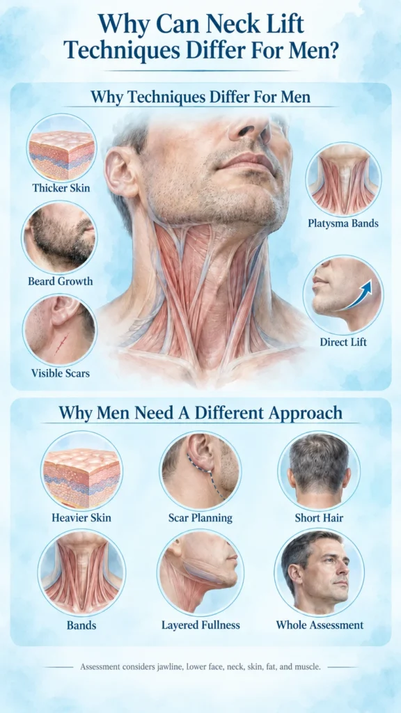 Neck Lift Techniques for Men by Dr Michael Kernohan