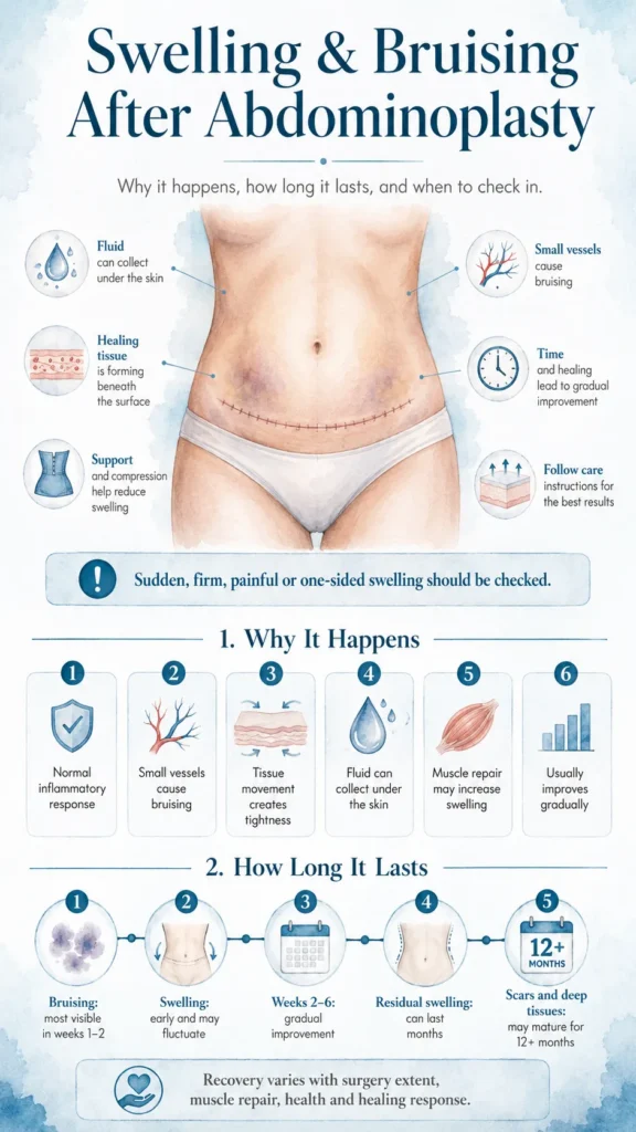 Swelling & Bruising After Abdominoplasty